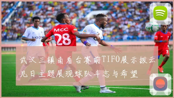 武汉三镇南看台赛前TIFO展示拨云见日主题展现球队斗志与希望